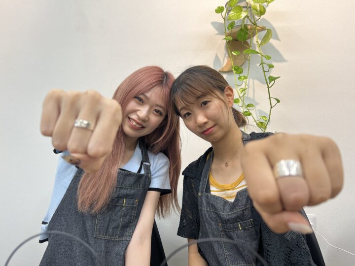 お友達と作る手作りリング体験 兵庫県からお越しの20代女性の画像